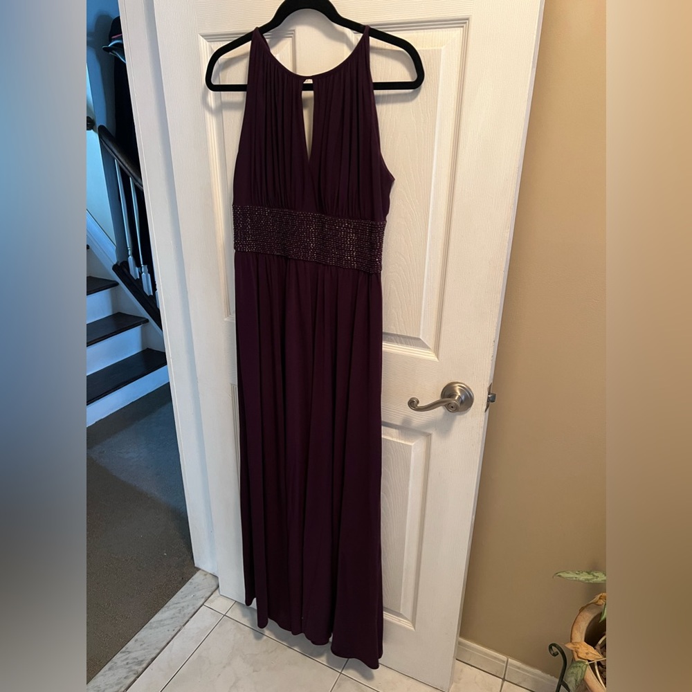 Beautiful Plum Prom Gown